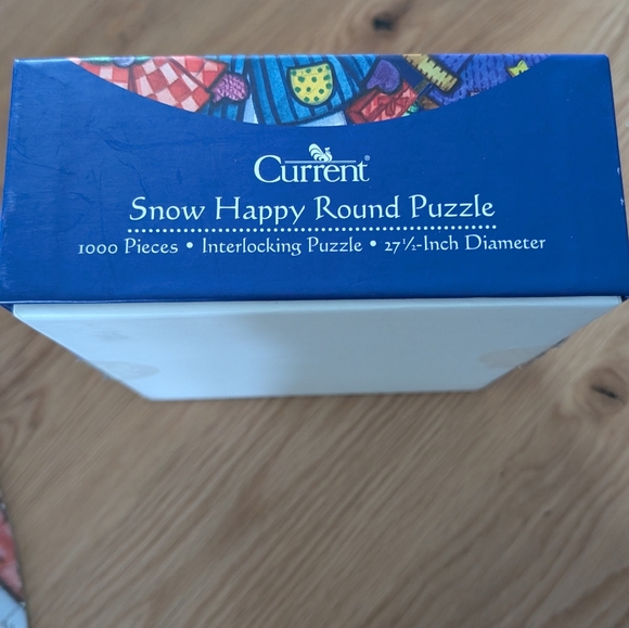 Current Snow Happy Round Puzzle Snowmen Multicolor 1000 Pieces - Picture 4 of 9